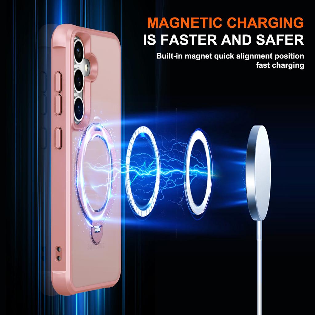 For Samsung Galaxy S26 Magnetic Case Kickstand TPU PC Shockproof Phone Back Cover