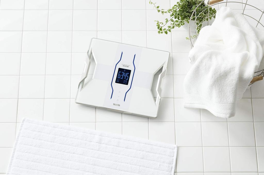 Измеритель состава тела Tanita, смартфон, 50 г, сделано в Японии, белый, WH, оснащен функцией управления медицинским полем с помощью смартфона, внутреннее сканирование, двойной RD-907
