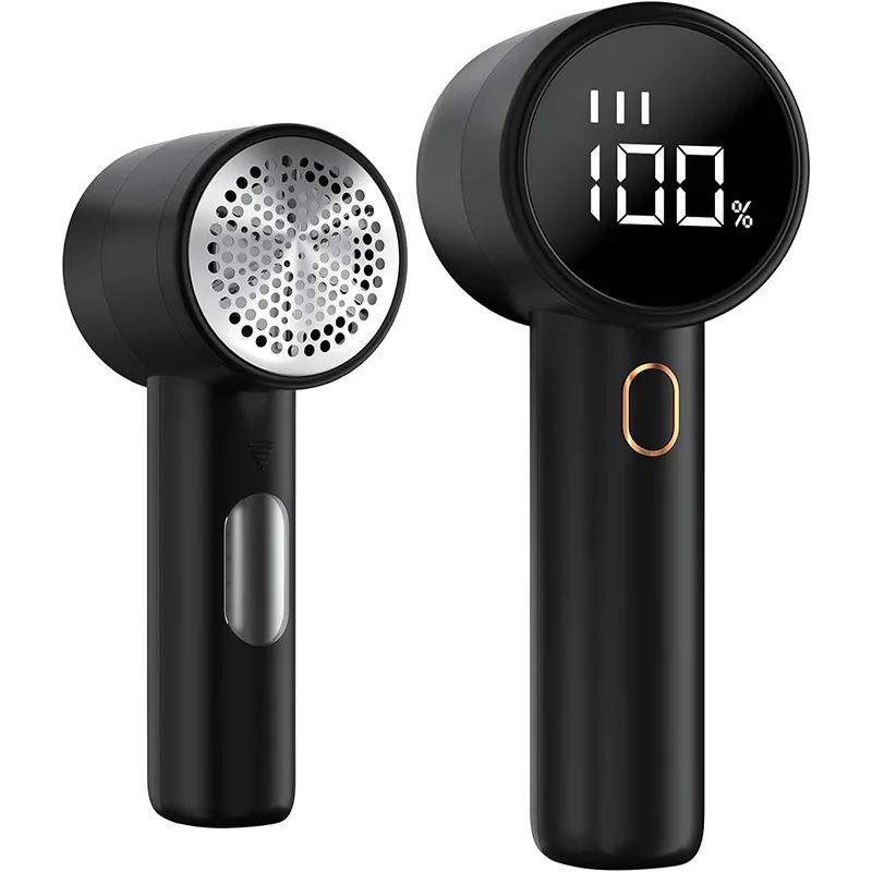 New Household Electric Lint Remover 3 Gears Adjustable LED Digital Display Hairball Trimmer Wireless Portable Sweater Epilator