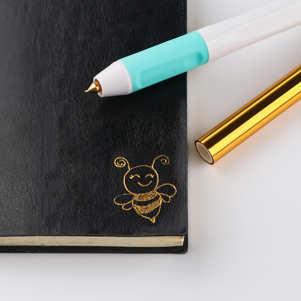 USB Powered Hot Foil Pen Set 0.8mm Heat Active Pen For Paper Leather Convertible Gold Foil Pens DIY Scrapbook Paper Cards Craft