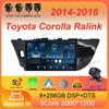 Android 14 2 Din Car Radio for Toyota Corolla Ralink 2014 - 2016 Multimedia Video Player Navigation MP5 Stereo Carplay Head Unit