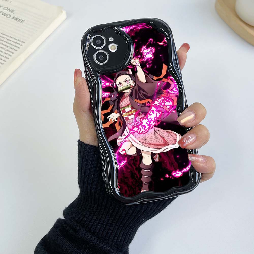 Samsung Galaxy A13 A53 A24 A14 Xiaomi Poco X5 M6 Pro Redmi 13C 12C 10C Чехлы для Huawei Honor 90 Lite A43 Эксклюзивный «Убийца демонов» Мягкий чехол с кремовым узором