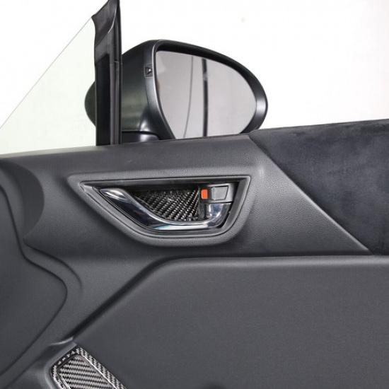 Наклейка-облицовка накладки ручки двери салона из углеродного волокна Подходит для GR86 / BRZ +