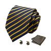 Men's Business Professionals Striped Tie Wedding Suit Accessories Polyester Tie Men