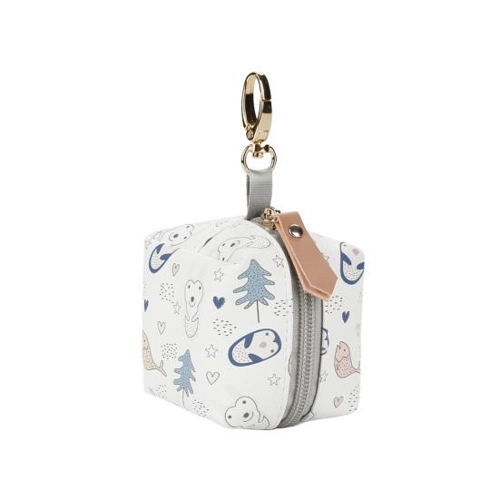 Водонепроницаемый чехол для пустышки, сумка для хранения детских пустышек, вмещает 2 пустышки, портативный чехол для пустышки с клипсой для коляски, рюкзака, ремня