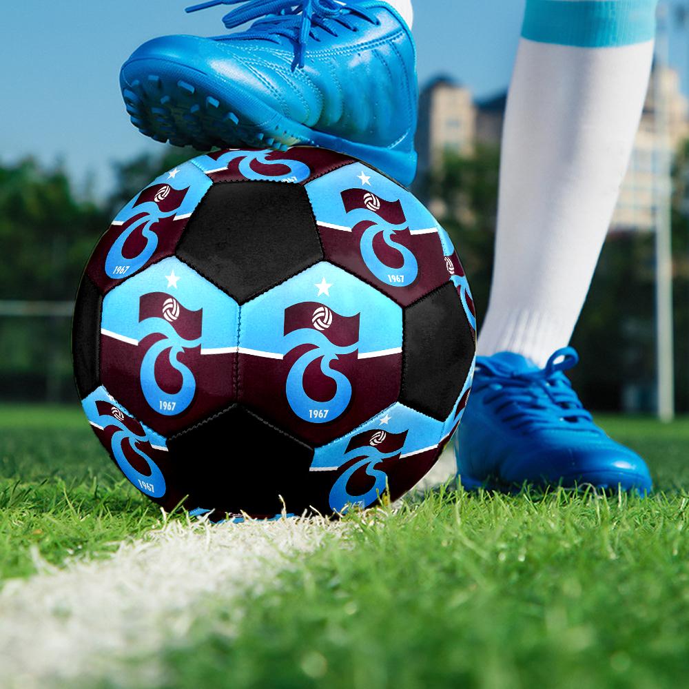 Trabzonspor FC Soccer Ball, colorful, suitable for all ages, machine-stitched, PVC material, competition grade, durable and high bounce