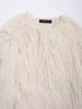 European and American Style Women's Faux Fur Long Sleeve Coat