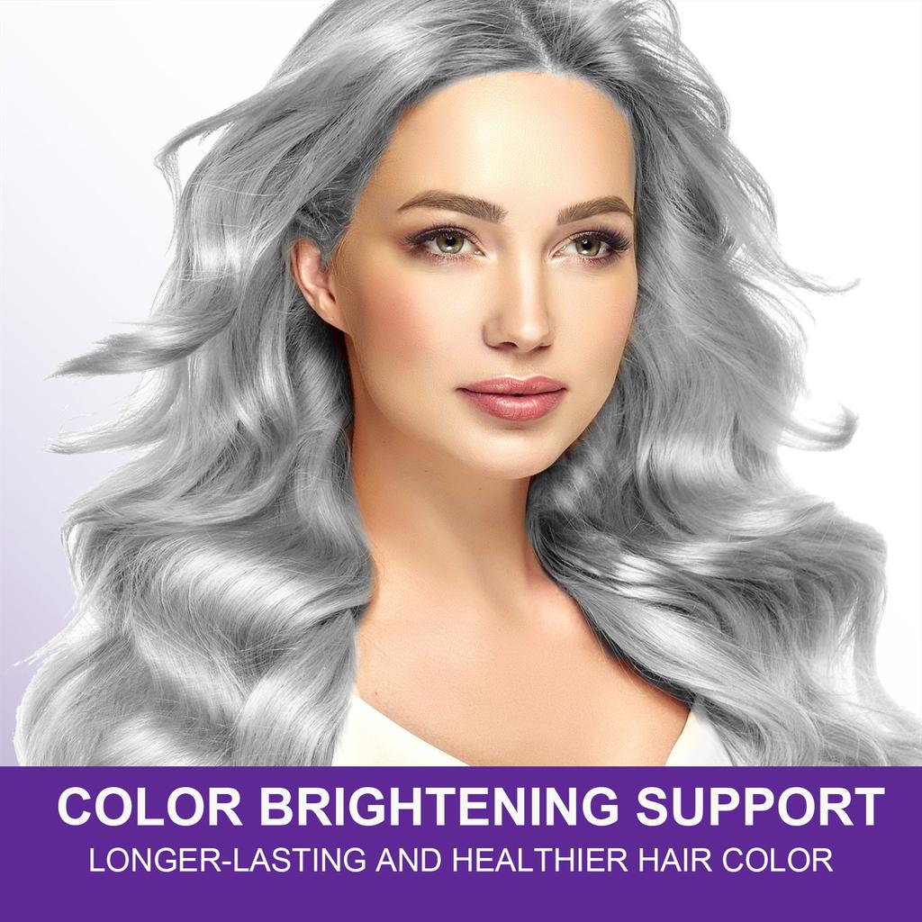 Purple Shampoo Hair Mask 100ml Dyeing Gray To Gray Purple Shampoo