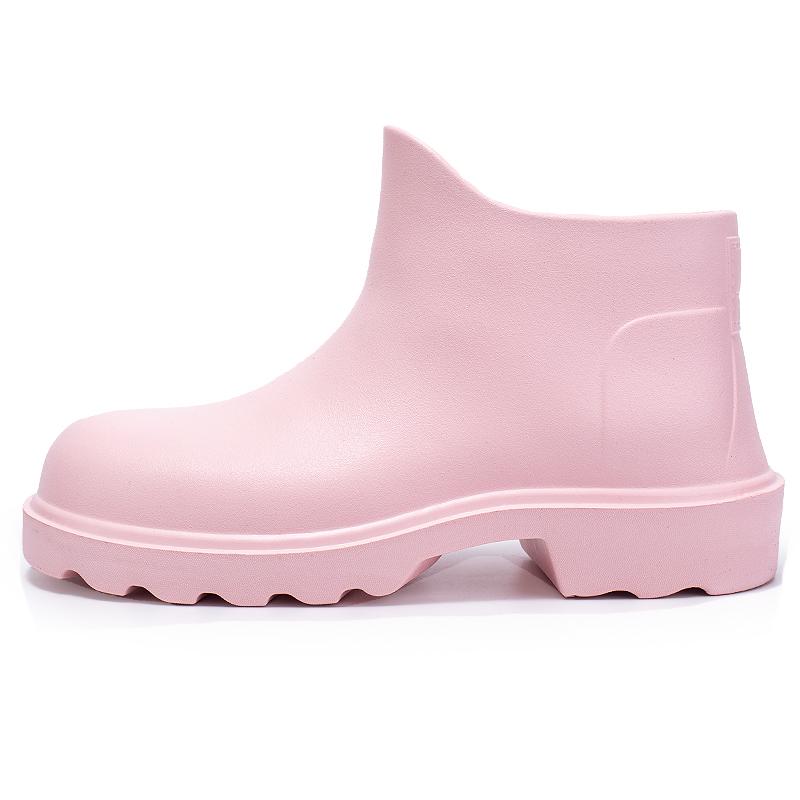 Женские модные индивидуальные ПВХ водонепроницаемые короткие резиновые сапоги для осени и лета