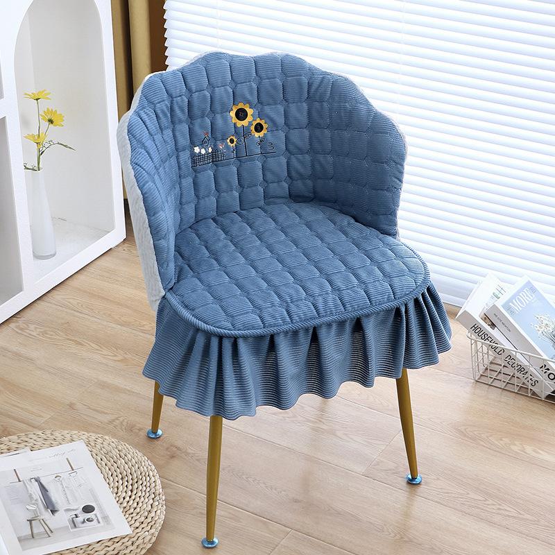 Утолщенный чехол для стула для макияжа, чехол для стула, расческа, туалетный столик, скамья, поручень для маникюра для девочек