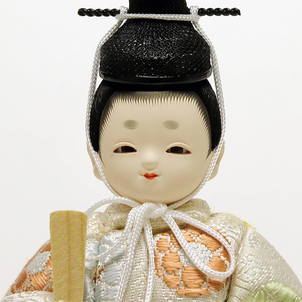 Hina Wooden Doll by Doll with Round Doll, Kotohoki, Haruka, Only, Tray, Natural, KTH-3201D2