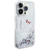 Hello Kitty Liquid Glitter Charms Kitty Head Case For Iphone 13 Pro / 13 - Silver