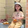 Детская мультяшная футболка с коротким рукавом, Размер L - Летний топ для мальчиков и девочек, Стиль № 710356