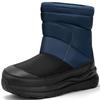 SOARHOPE Snow Boa Winter Boots for Boys and Elementary School Winter Snow Blue Kids' Boots, Snowshoes, Lining, Girls, Students, Juniors, Boots,