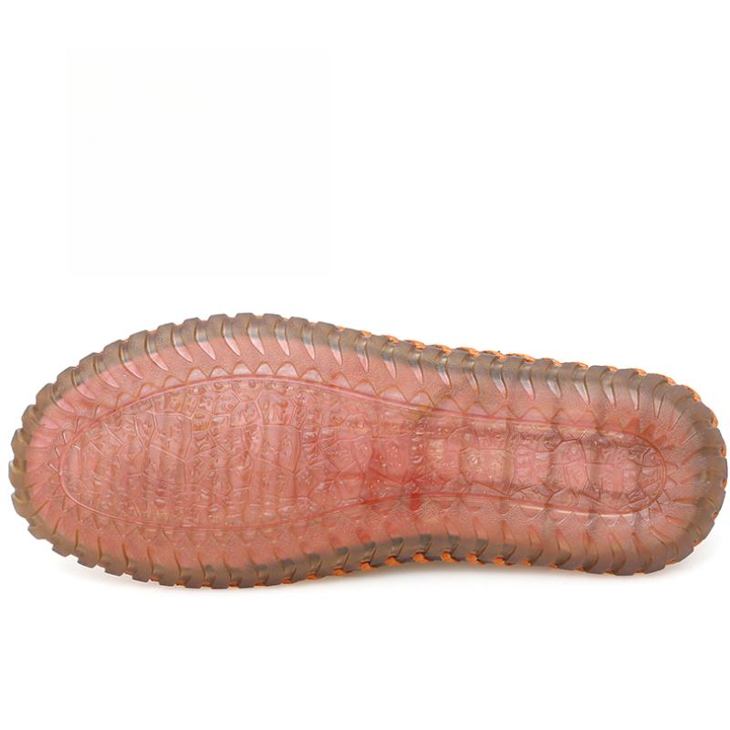 Men‘s Casual Shoes Handmade Leather Loafers Leather Flat Moccasins Men Sneakers Plus Size 39-47