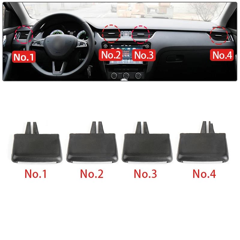 1/2/4PCS Car Front Air Conditioning Outlet AC Vent Tab Clip Replacement For Skoda Octavia 3 RS MK3 A7 2015-2021 5E0819701