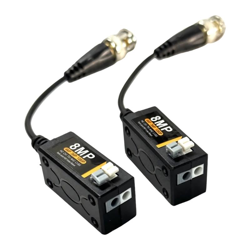 Professional BNC To Networking Cable Converter Supports 8MP Video With Strong Interferences proof
