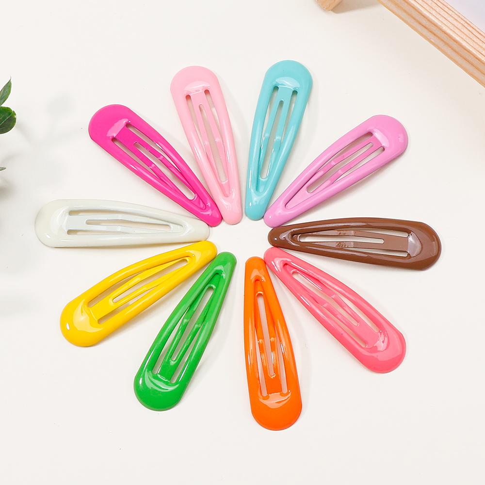 5/10/20 шт./лот Аксессуары для волос Заколка для волос для девочек Капающая однотонная заколка для волос Милая принцесса Зажим для волос Новый детский головной убор
