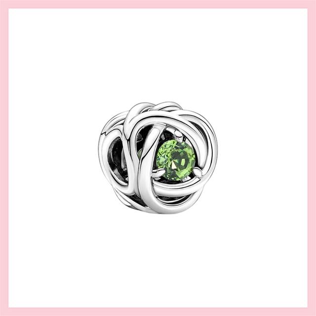 Бусины из стерлингового серебра 925 пробы с кубическим цирконием, подвески "Всевидящий глаз", подходят к оригинальному браслету, ювелирные изделия