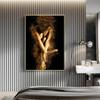 Печать на холсте, золотой порошок, обнаженная женщина, живопись, сексуальные постеры, мозаика, настенное искусство, современные картины для гостиной, украшения дома