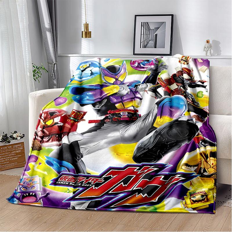Sugar Man K-Kamen Rider GAVV Blanket Elastic Soft Candy Knight Full Storage Soft Warm Bedding Children's Gift throw blanket