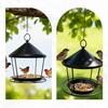 Подвесные кормушки для диких птиц Металлическая кормушка для колибри Подвесная миска для корма птиц Для сада во дворе Забора Веранды