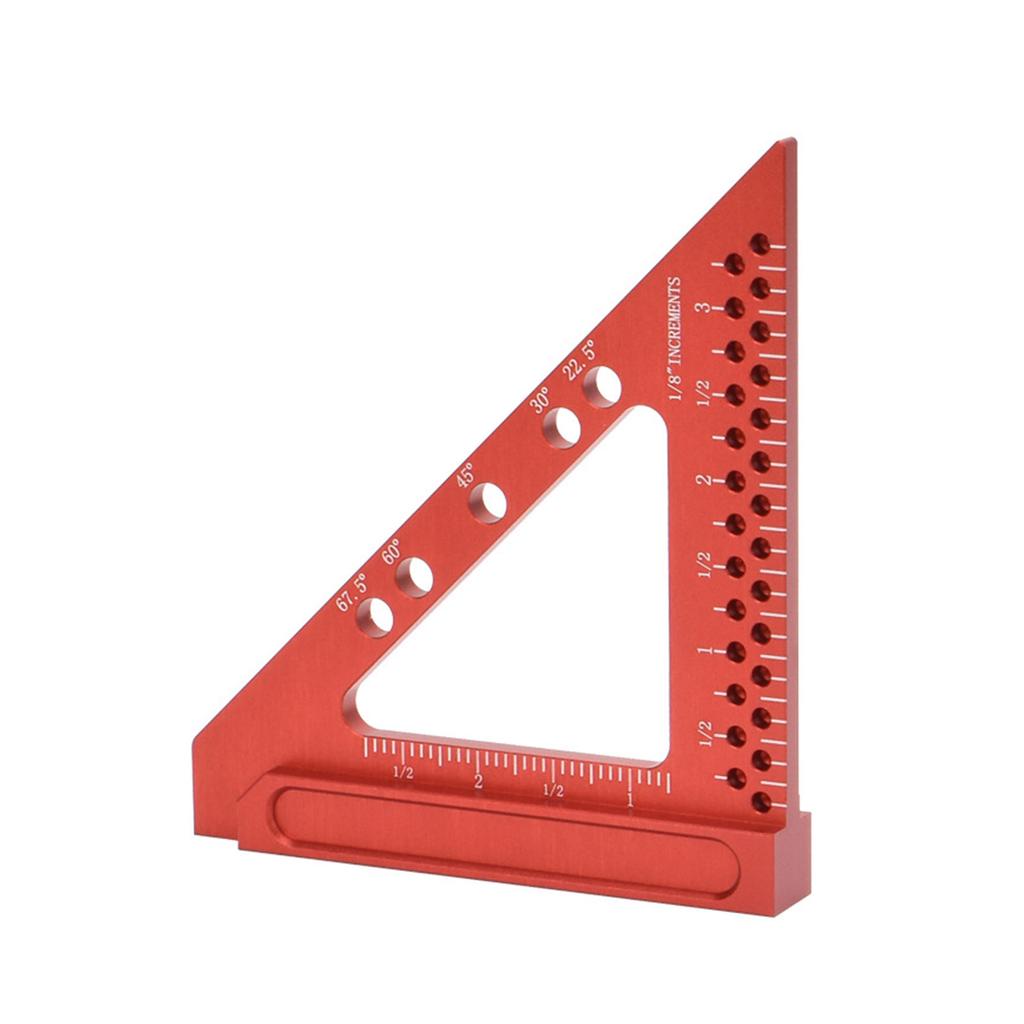 Layout Measuring Tool Multi Angle Measuring Ruler 22.5/30/45/67.5 Degree Triangle Ruler Woodworking Square Protractor