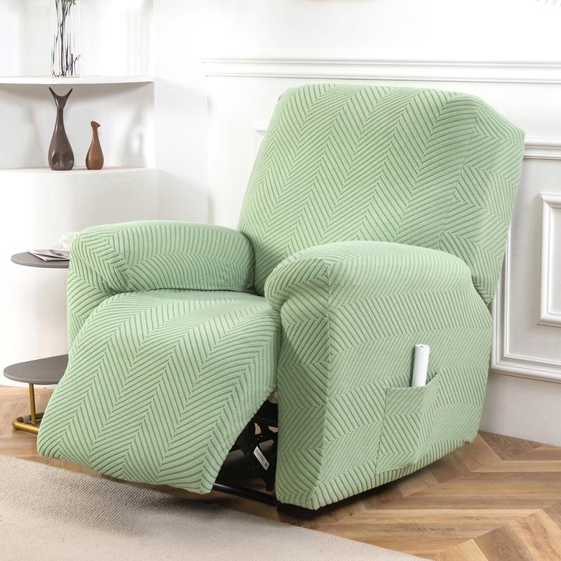 1Seat New Recliner Sofa Cover Split All-inclusive Sofa Covers Dust-proof Solid Color Lounge Armchair Slipcover Living Room Home