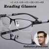 New Trend Reading Glasses Reading Glasses  Women High Quality Half Frame Diopters Business Office  Reading Glasses