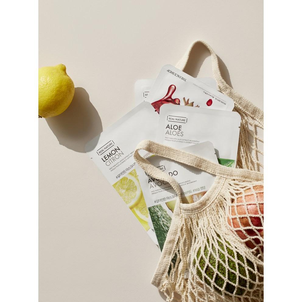 [THE FACE SHOP] Маска-патч Real Nature - Гранат (20 г x 1 лист)
