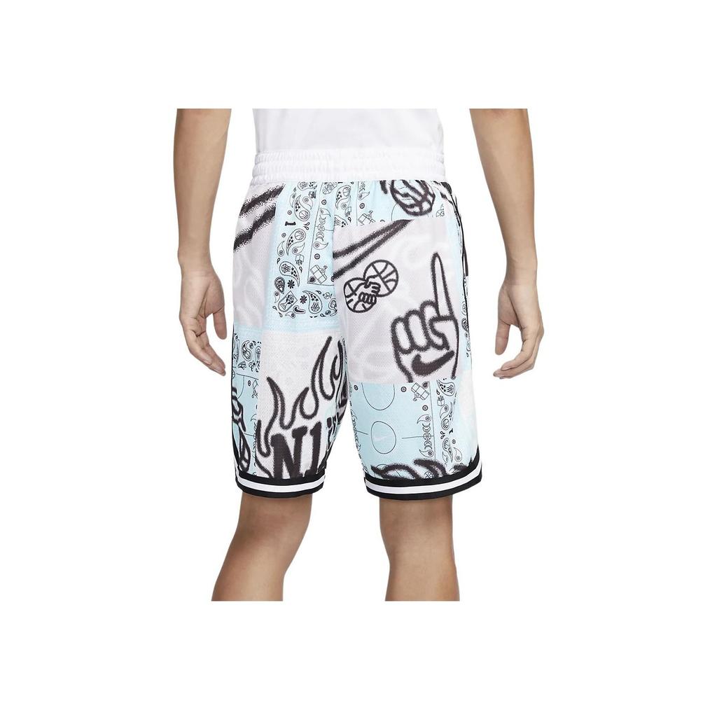 Nike SS23 SS24 DNA CHBL Print Quick-Dry Basketball Shorts Men Bottoms Pink Blue HF6151-418