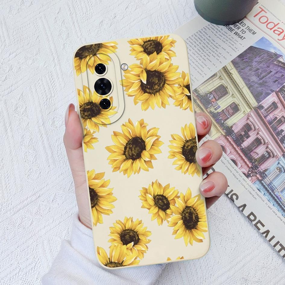 Чехол для телефона Huawei P30 P40 Lite Nova 6 7 8 9 10 11 Pro SE Daisy, мягкий жидкий силиконовый матовый противоударный чехол, защита камеры для бампера Huawei