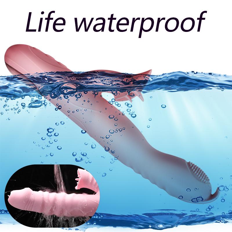 Выдвижной вибратор, женская мастурбация, стимуляция клитора, подогрев, массаж, точка G, лизание языка, секс-игрушка для взрослых, флирт, качели