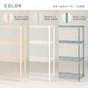 Luminous Compatible Steel Rack Ellison Slim 60cm Wide White EHE60124WH [Doshisha]