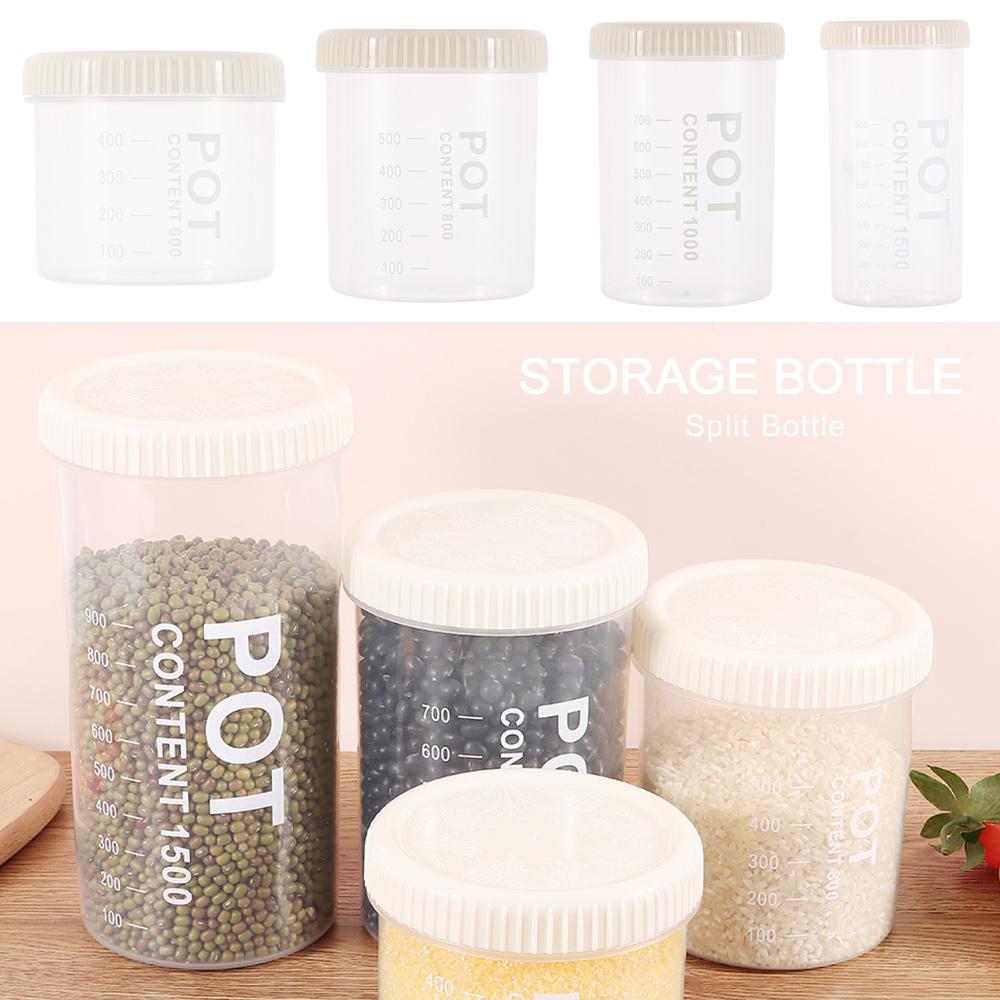 600/800/1000/1500ML with Lid Storage Box Large Capacity Storage Bottle Durable Sealed Can