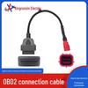 Кабель-адаптер для диагностики мотоциклов Honda OBD2 16PIN 'мама' - 6PIN
