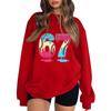 Women's Fashionable Casual Long-Sleeved Round-Neck Printed Pullover Sweatshirt