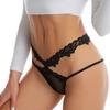 Ladies Sexy Thin Belt Low Waist Lace Thong Peach Butt Sexy Panties
