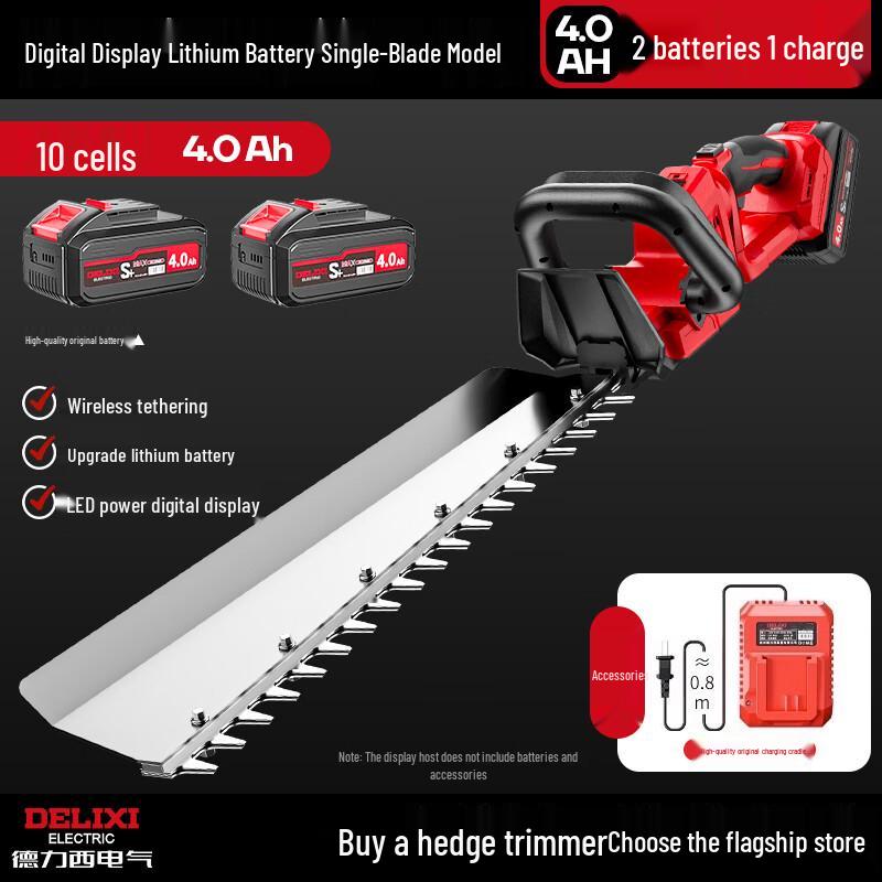 DELIXI ELECTRIC Cordless Hedge Trimmer CN plug (adapter included)