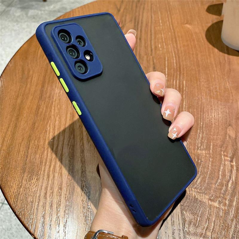 Матовый полупрозрачный жесткий силиконовый чехол для Samsung Galaxy S22 S21 S20 A04 A53 A73 Huawei Honor 50 Xiaomi Redmi Note 11 iPhone 14 13 12 11 Pro Max