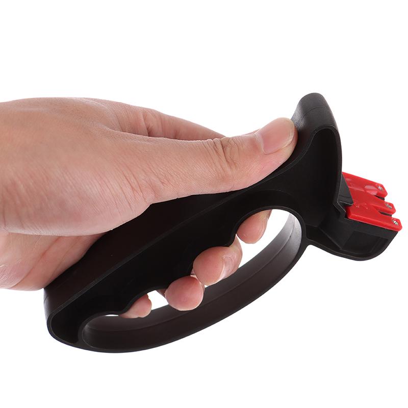 Knife Sharpener 2 In 1 Handheld Scissor Sharpening Grindstone Stone Kitchen Tool