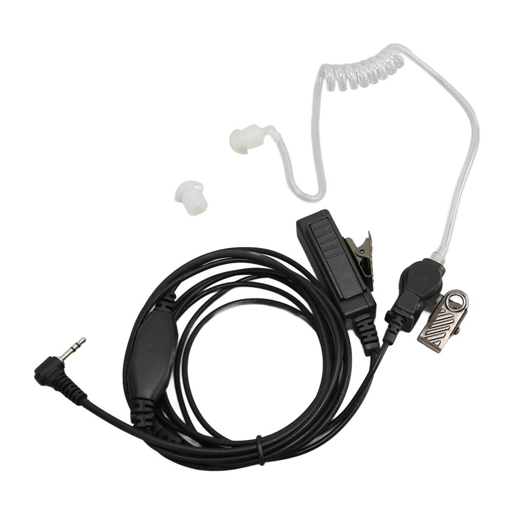 2,5 мм наушник с акустической трубкой, однокнопочная PTT, гарнитура для рации со стальной клипсой для