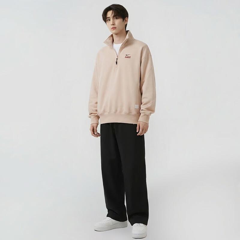 NIKE Men's Stand-Up Collar Knitted Sweatshirt