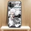Чехол из закаленного стекла Apple iPhone 13 12 Mini 11 Pro Max XR XS SE 2020 7 8 Plus 6 6S X, задняя крышка для телефона Jujutsu Kaisen Gojo