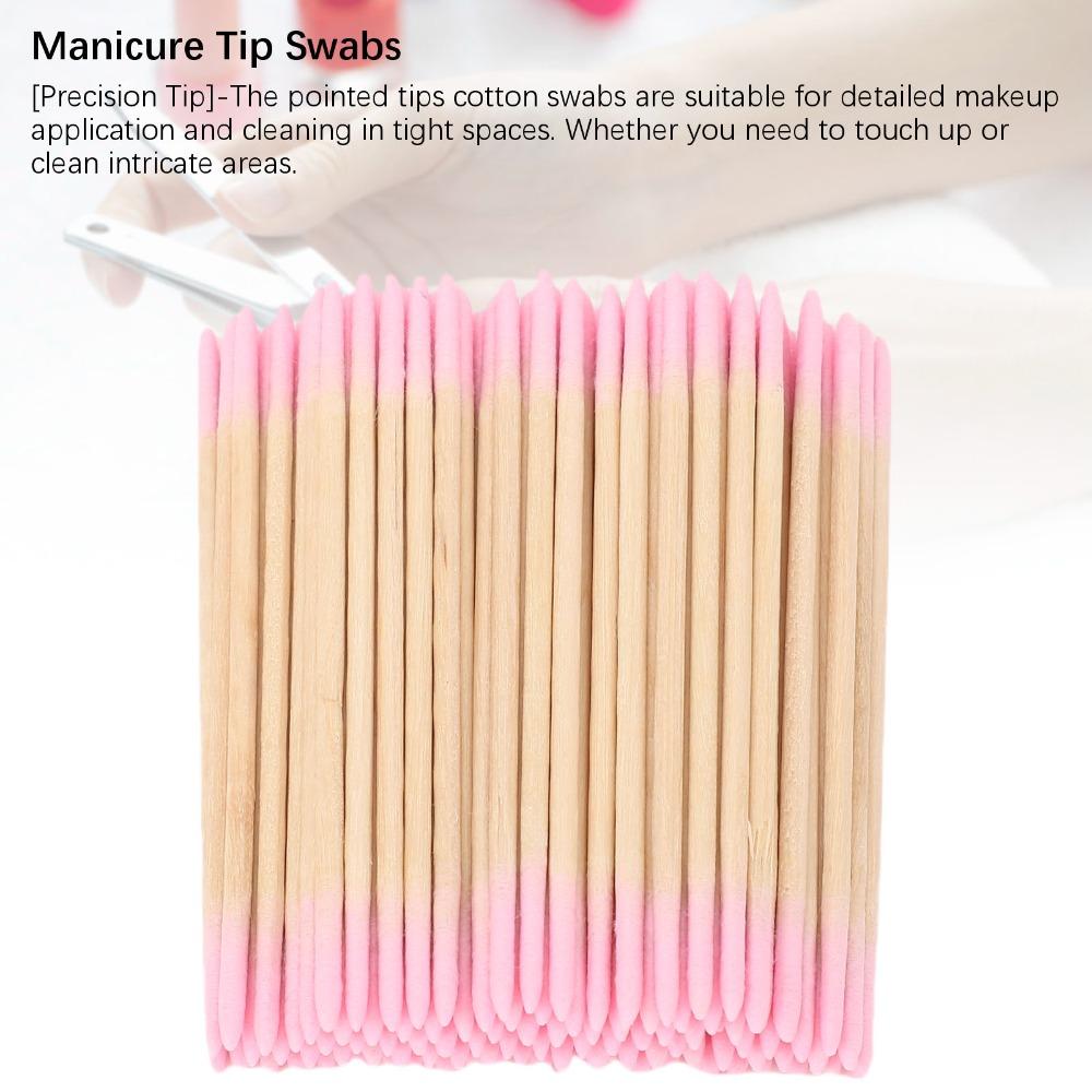 10 Bags Wooden Stick Body Double Pointed Cotton Swabs Electronic Equipment Gap Dust Removal