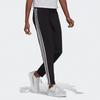 Adidas Side Stripe Logo Straight Leg Track Pants Women Bottoms Black GL4058