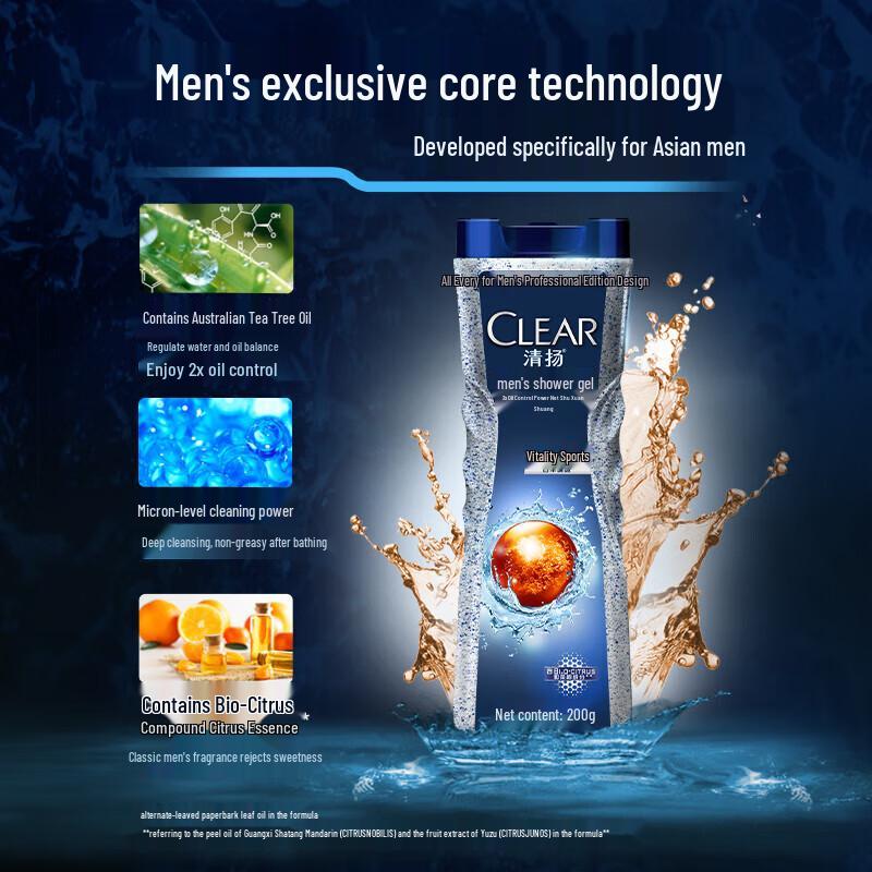 Clear Men Sport Refreshing Shower Gel
