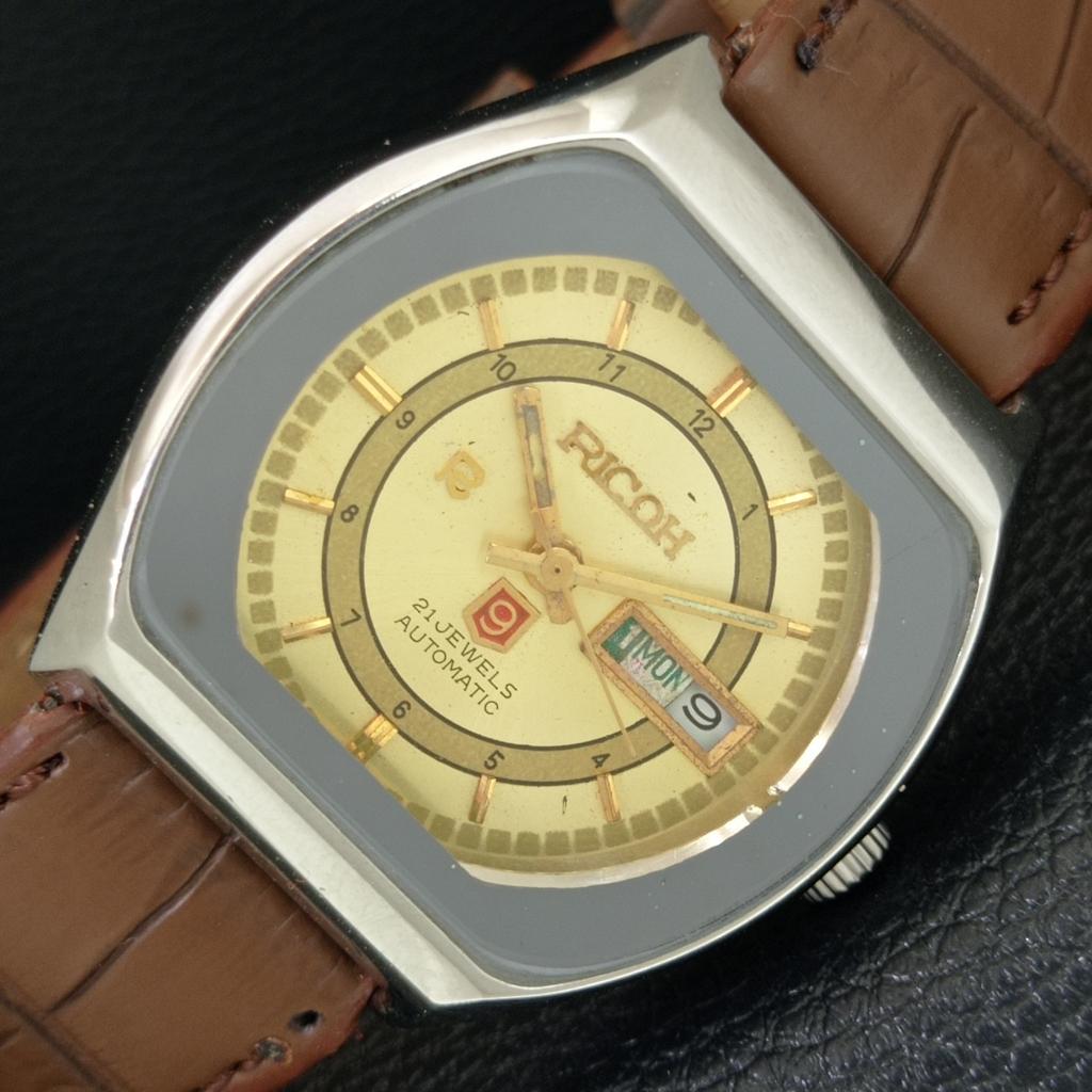 VINTAGE RICOH R31 AUTOMATIC JAPAN MENS ORIGINAL DIAL WATCH a707993-1