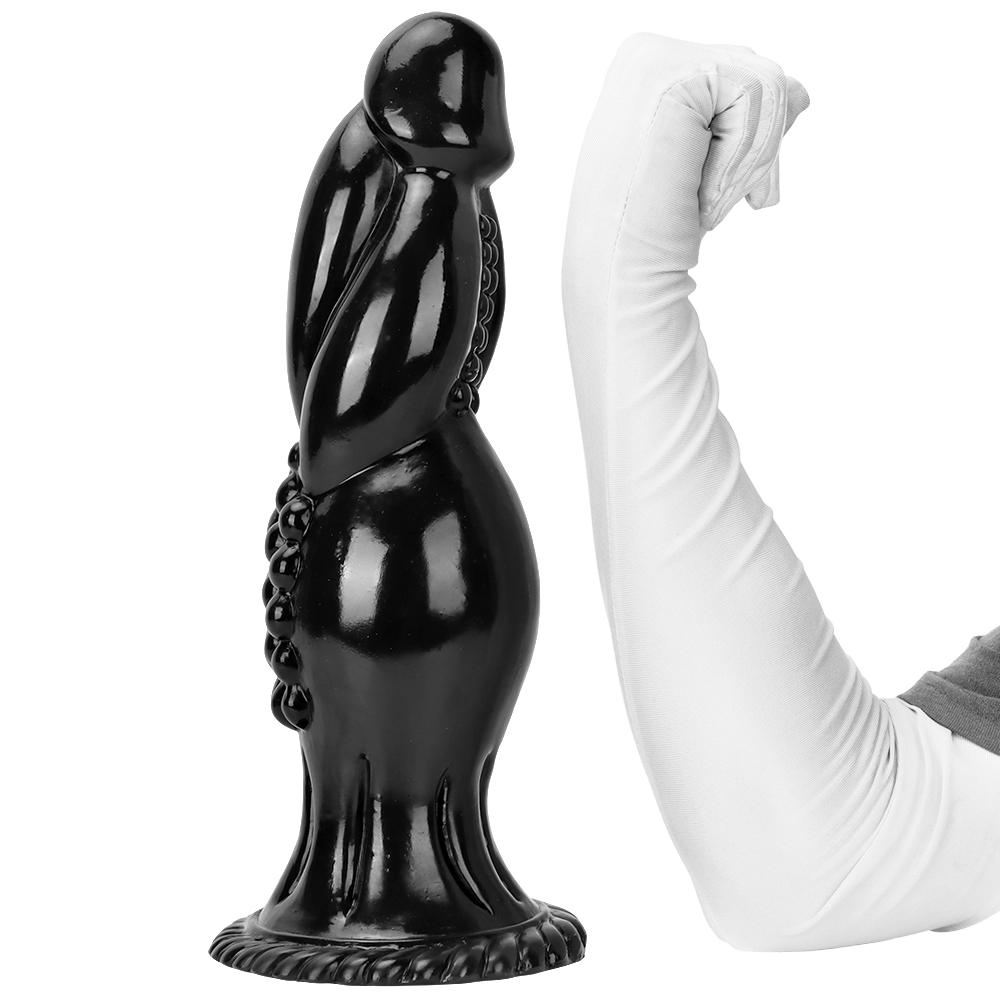 Nadměrný anální kolík ve tvaru análního kolíku Dilatátor Masturbátor Velké černé dildo Sexuální hračky Fisting Realistický penis BDSM