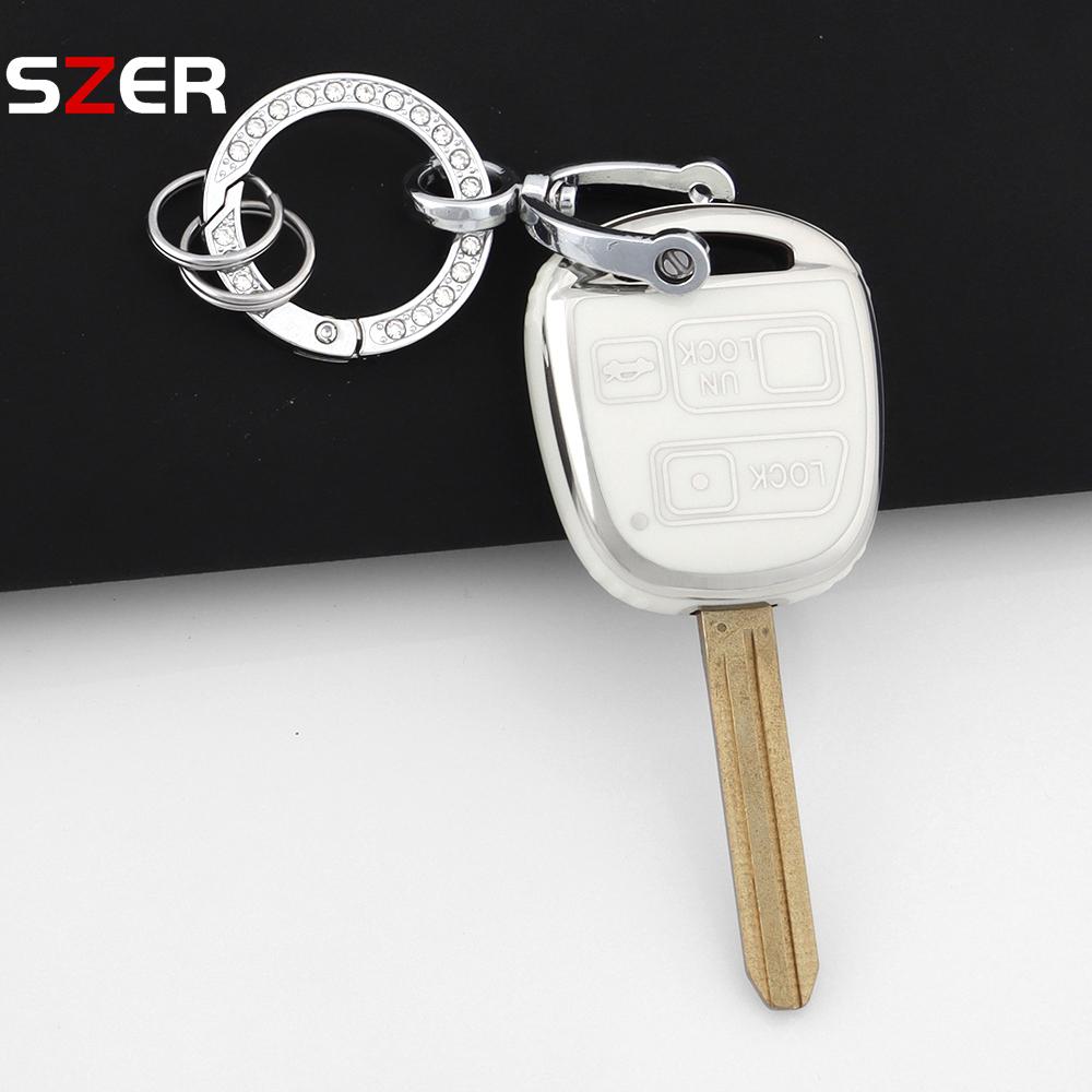 Новый Для Toyota Fj Cruiser Land Yaris Echo Для Lexus Es Gs Ls Is Rx Sc Lx Rx400H Брелок ТПУ Чехол для ключа автомобиля Защитная крышка